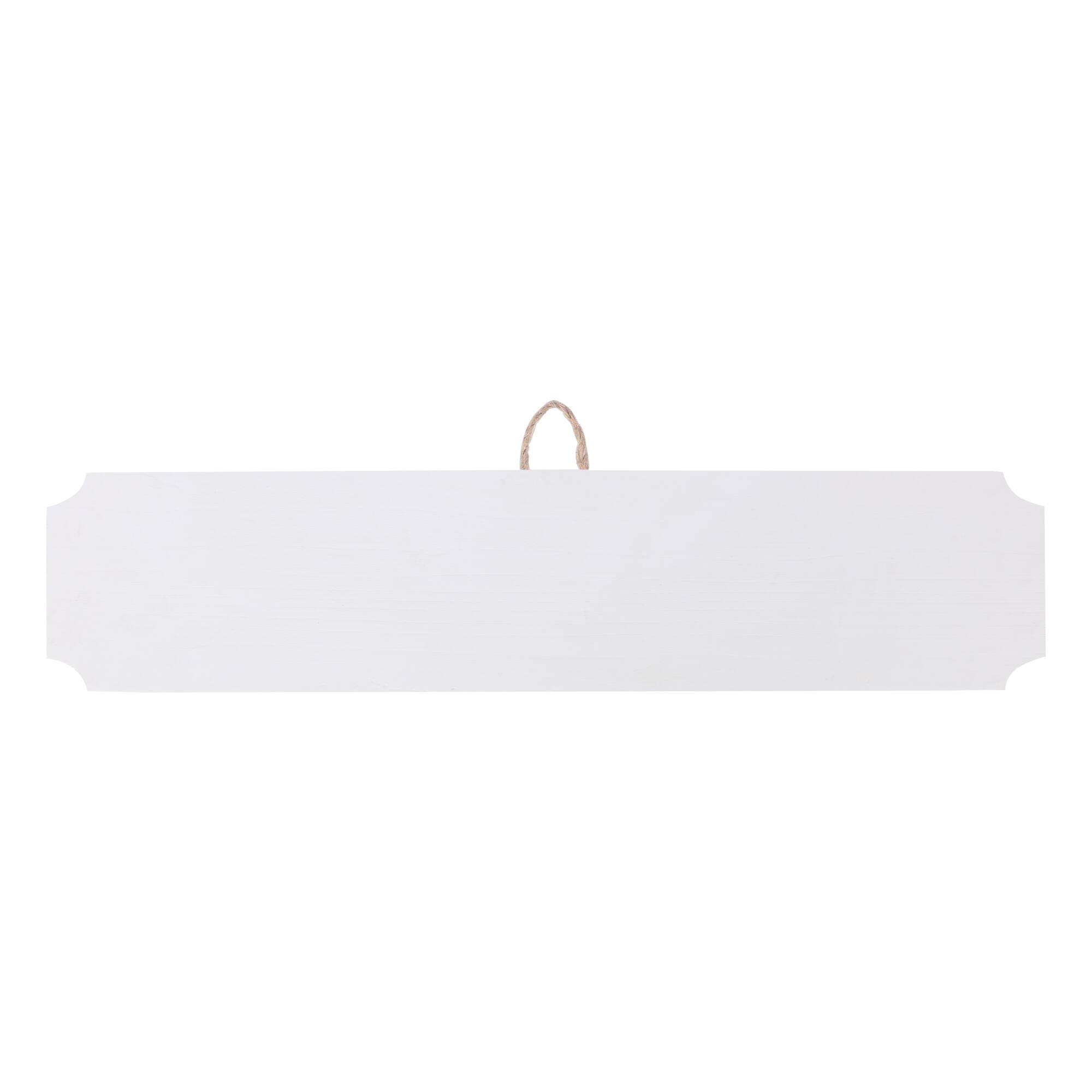 18" Whitewashed Wood Rectangle Plaque by Make Market®